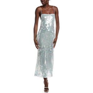 Retrofête Womens  Alana Maxi Dress, Blue